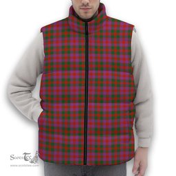 ScotsTee Shop Scottish McGowan Portrait Ancient Premium Tartan Puffer Vest Winter White Duck Down Vest Sleeveless