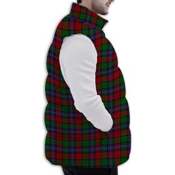 ScotsTee Shop Scottish Kilgour Premium Tartan Puffer Vest Winter White Duck Down Vest Sleeveless