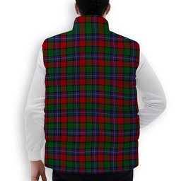 ScotsTee Shop Scottish Kilgour Premium Tartan Puffer Vest Winter White Duck Down Vest Sleeveless