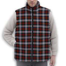 ScotsTee Shop Scottish MacDuff Dress 5 Premium Tartan Puffer Vest Winter White Duck Down Vest Sleeveless
