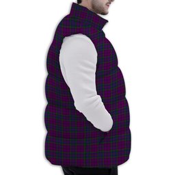 ScotsTee Shop Scottish Wardlaw Premium Tartan Puffer Vest Winter White Duck Down Vest Sleeveless