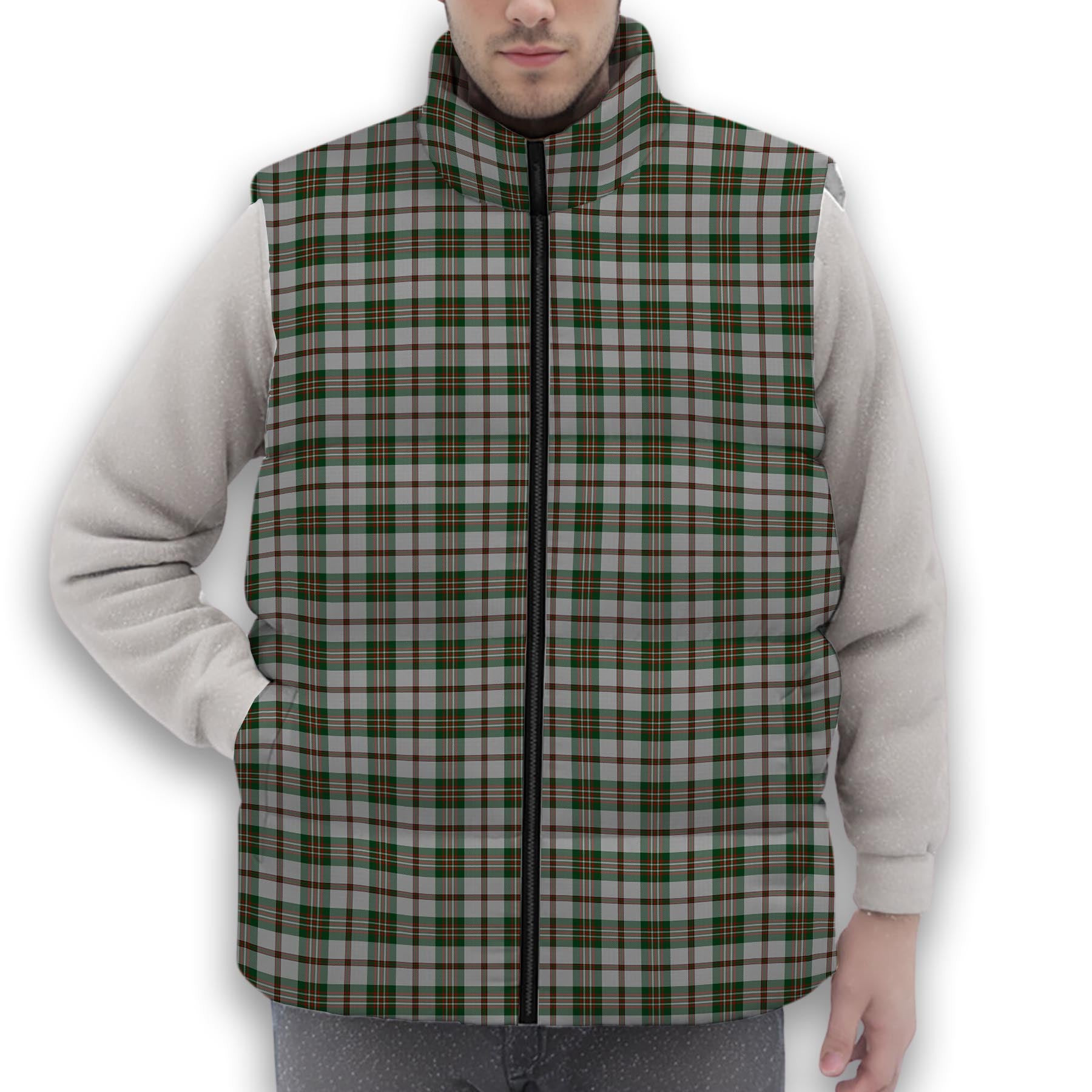 ScotsTee Shop Scottish Scott Dress 2 Premium Tartan Puffer Vest Winter White Duck Down Vest Sleeveless