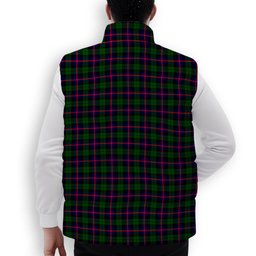 ScotsTee Shop Scottish Urquhart Modern Premium Tartan Puffer Vest Winter White Duck Down Vest Sleeveless