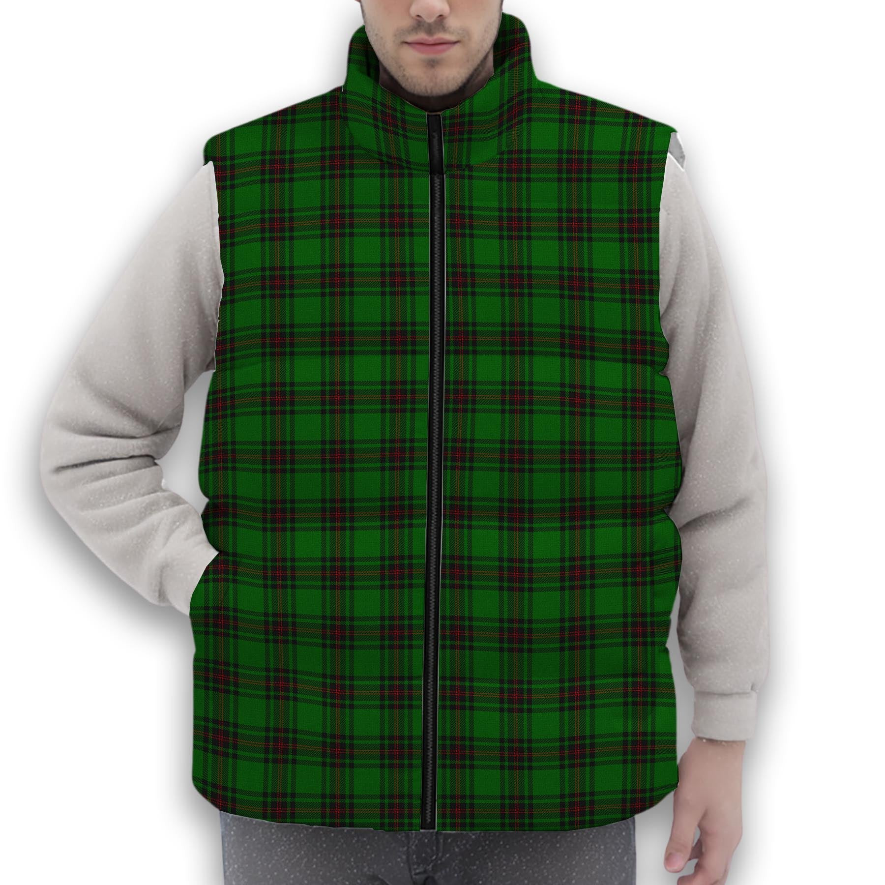 ScotsTee Shop Scottish Lundin Premium Tartan Puffer Vest Winter White Duck Down Vest Sleeveless