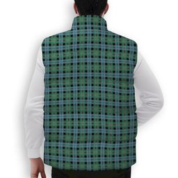 ScotsTee Shop Scottish Melville Modern Premium Tartan Puffer Vest Winter White Duck Down Vest Sleeveless