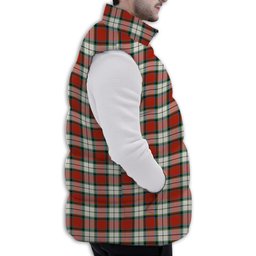 ScotsTee Shop Scottish Rose Dress Ancient Premium Tartan Puffer Vest Winter White Duck Down Vest Sleeveless