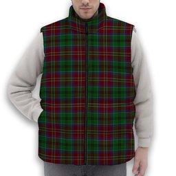 ScotsTee Shop Scottish McCulloch Premium Tartan Puffer Vest Winter White Duck Down Vest Sleeveless
