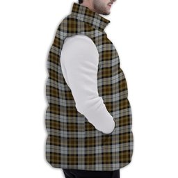 ScotsTee Shop Scottish MacKellar Dress Premium Tartan Puffer Vest Winter White Duck Down Vest Sleeveless
