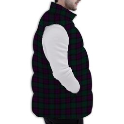 ScotsTee Shop Scottish MacArthur of Milton Hunting Premium Tartan Puffer Vest Winter White Duck Down Vest Sleeveless