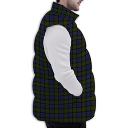 ScotsTee Shop Scottish MacPhedran Premium Tartan Puffer Vest Winter White Duck Down Vest Sleeveless