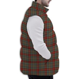 ScotsTee Shop Scottish Muirhead Hunting Modern Premium Tartan Puffer Vest Winter White Duck Down Vest Sleeveless