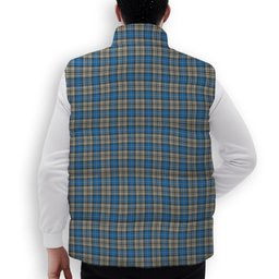 ScotsTee Shop Scottish Napier Ancient Premium Tartan Puffer Vest Winter White Duck Down Vest Sleeveless