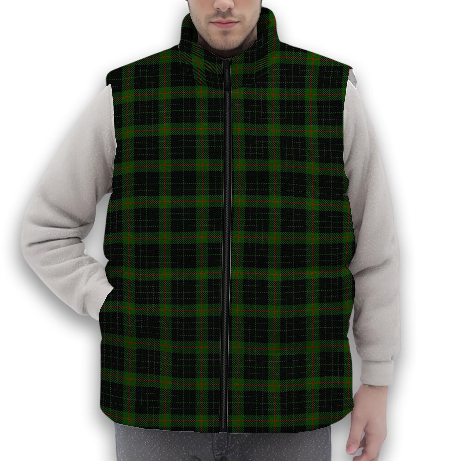 ScotsTee Shop Scottish Gunn VS Premium Tartan Puffer Vest Winter White Duck Down Vest Sleeveless