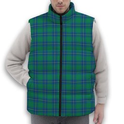 ScotsTee Shop Scottish Irvine Ancient Premium Tartan Puffer Vest Winter White Duck Down Vest Sleeveless