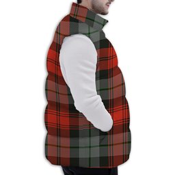 ScotsTee Shop Scottish MacLachlan Weathered Premium Tartan Puffer Vest Winter White Duck Down Vest Sleeveless