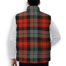 ScotsTee Shop Scottish MacLachlan Weathered Premium Tartan Puffer Vest Winter White Duck Down Vest Sleeveless