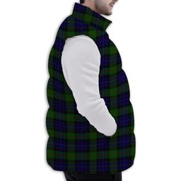 ScotsTee Shop Scottish Jamieson Premium Tartan Puffer Vest Winter White Duck Down Vest Sleeveless