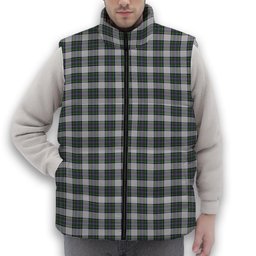 ScotsTee Shop Scottish Pritchard Premium Tartan Puffer Vest Winter White Duck Down Vest Sleeveless