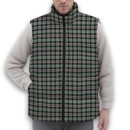 ScotsTee Shop Scottish MacDuff Dress 2 Premium Tartan Puffer Vest Winter White Duck Down Vest Sleeveless