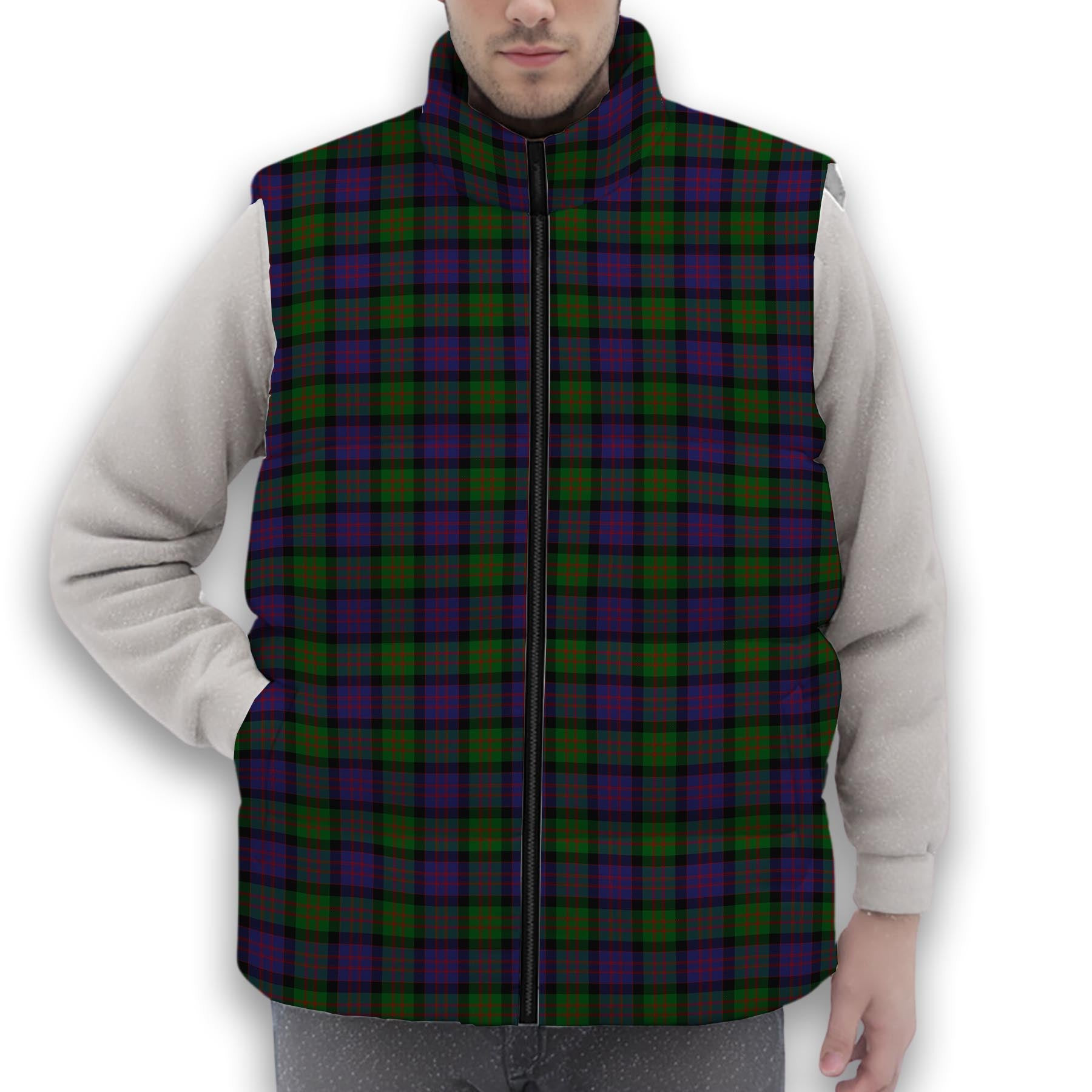 ScotsTee Shop Scottish McDonald Premium Tartan Puffer Vest Winter White Duck Down Vest Sleeveless