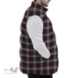ScotsTee Shop Scottish MacDonald Dress Modern Premium Tartan Puffer Vest Winter White Duck Down Vest Sleeveless