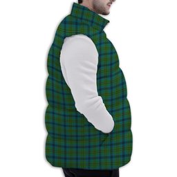 ScotsTee Shop Scottish Johnstone Originaux Ancient Clan Premium Tartan Puffer Vest Winter White Duck Down Vest Sleeveless