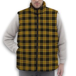ScotsTee Shop Scottish McLeod Premium Tartan Puffer Vest Winter White Duck Down Vest Sleeveless