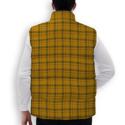 ScotsTee Shop Scottish Houston Modern Premium Tartan Puffer Vest Winter White Duck Down Vest Sleeveless
