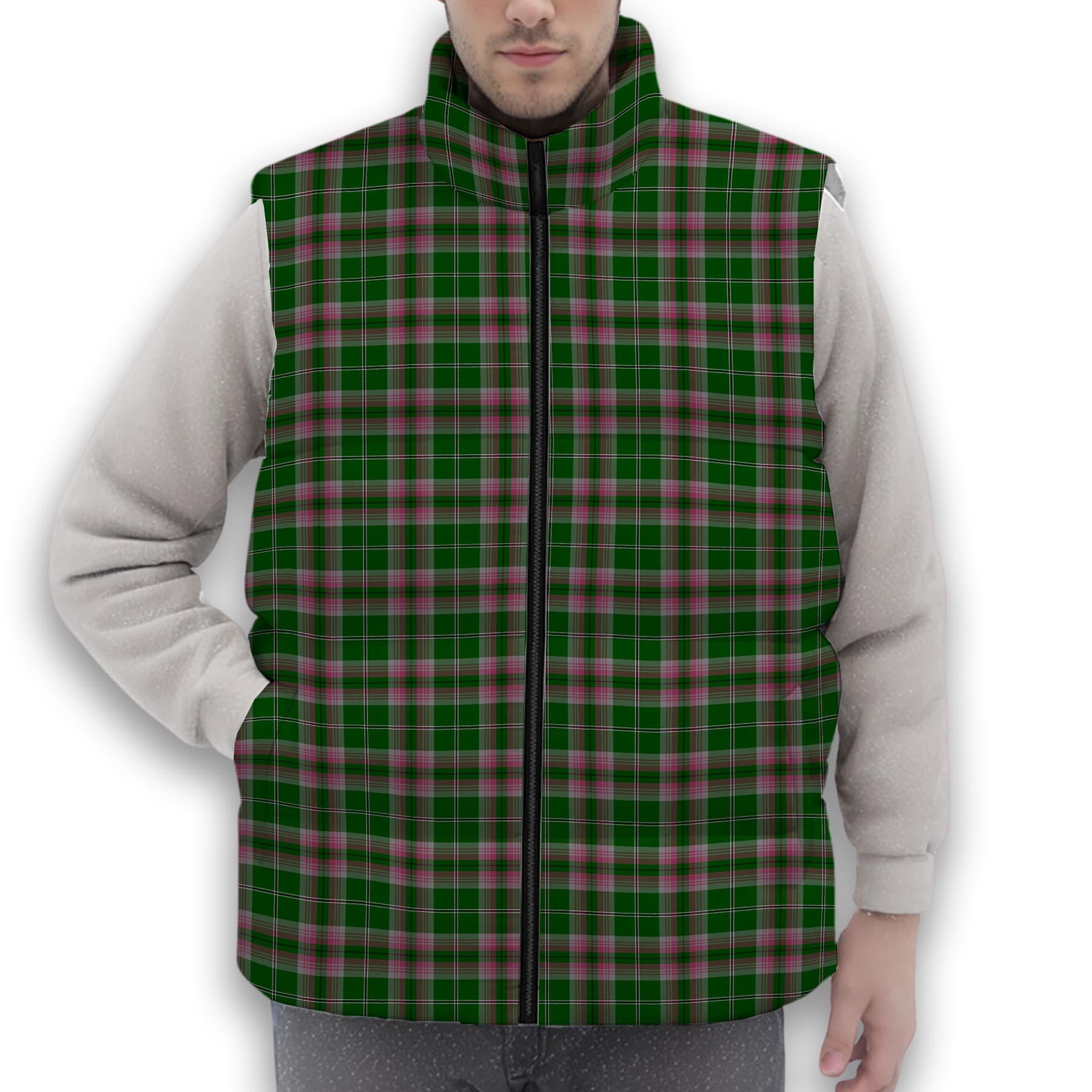ScotsTee Shop Scottish Gray Hunting SC Premium Tartan Puffer Vest Winter White Duck Down Vest Sleeveless