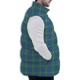 ScotsTee Shop Scottish MacIntyre Hunting Ancient Premium Tartan Puffer Vest Winter White Duck Down Vest Sleeveless