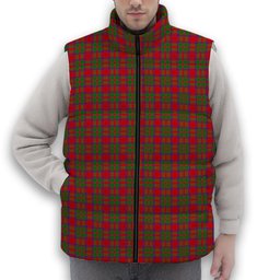ScotsTee Shop Scottish McIntosh Modern Premium Tartan Puffer Vest Winter White Duck Down Vest Sleeveless