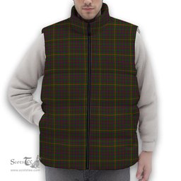 ScotsTee Shop Scottish Hall 1994 Premium Tartan Puffer Vest Winter White Duck Down Vest Sleeveless