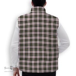 ScotsTee Shop Scottish MacPherson Dress Ancient Premium Tartan Puffer Vest Winter White Duck Down Vest Sleeveless