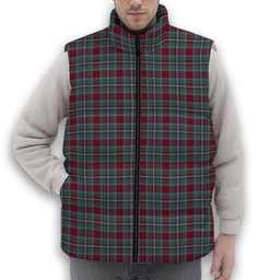 ScotsTee Shop Scottish Spens Premium Tartan Puffer Vest Winter White Duck Down Vest Sleeveless