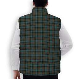 ScotsTee Shop Scottish Pasley Premium Tartan Puffer Vest Winter White Duck Down Vest Sleeveless