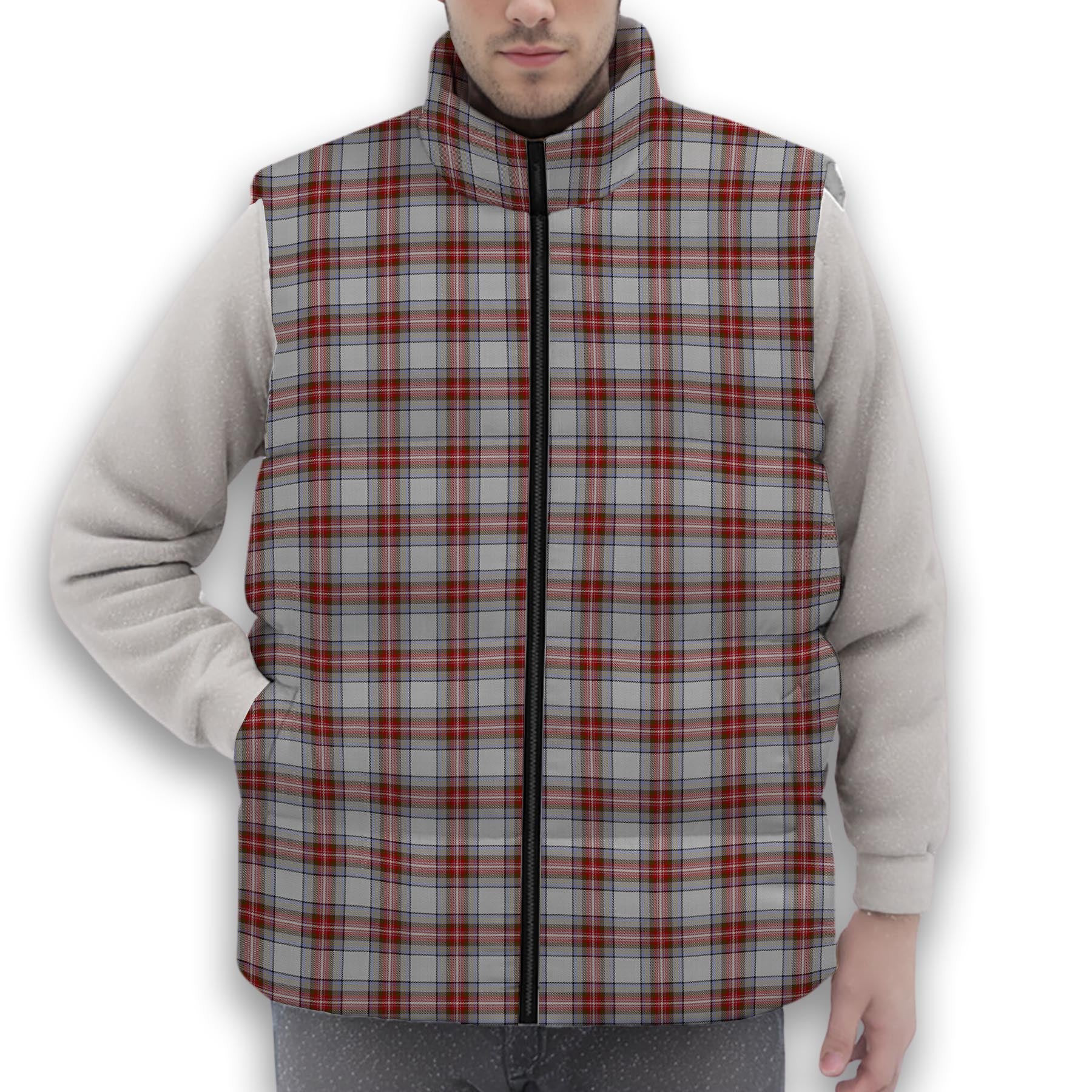 ScotsTee Shop Scottish Seller Reproduction Dress Premium Tartan Puffer Vest Winter White Duck Down Vest Sleeveless
