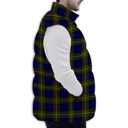 ScotsTee Shop Scottish Moore Premium Tartan Puffer Vest Winter White Duck Down Vest Sleeveless