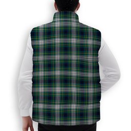 ScotsTee Shop Scottish Johnstone Dress Modern Premium Tartan Puffer Vest Winter White Duck Down Vest Sleeveless