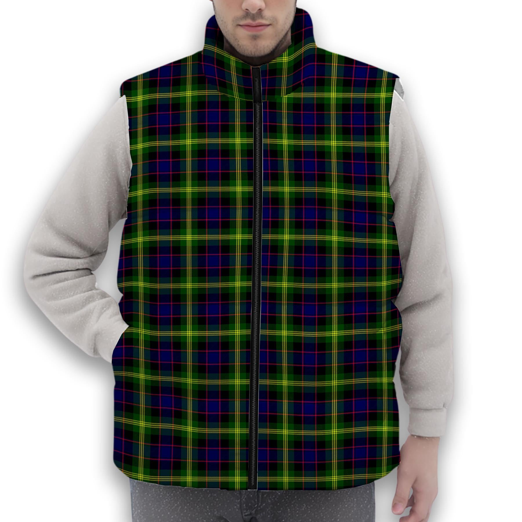 ScotsTee Shop Scottish Watson Modern Premium Tartan Puffer Vest Winter White Duck Down Vest Sleeveless