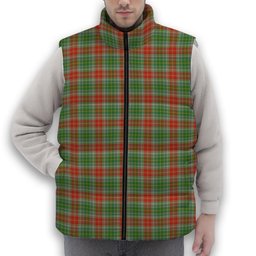 ScotsTee Shop Scottish Muirhead Ancient Premium Tartan Puffer Vest Winter White Duck Down Vest Sleeveless