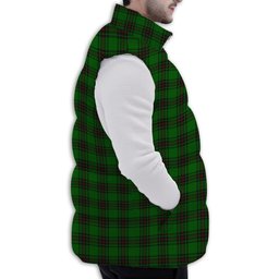 ScotsTee Shop Scottish Kircaldy SC Premium Tartan Puffer Vest Winter White Duck Down Vest Sleeveless
