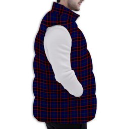 ScotsTee Shop Scottish Wedderburn Premium Tartan Puffer Vest Winter White Duck Down Vest Sleeveless
