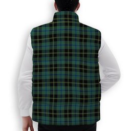 ScotsTee Shop Scottish Michaluk Premium Tartan Puffer Vest Winter White Duck Down Vest Sleeveless