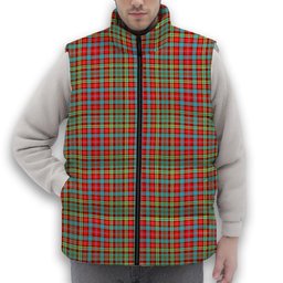 ScotsTee Shop Scottish Ogilvie Premium Tartan Puffer Vest Winter White Duck Down Vest Sleeveless