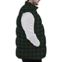 ScotsTee Shop Scottish Young Enterprise Scotland Premium Tartan Puffer Vest Winter White Duck Down Vest Sleeveless