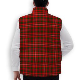 ScotsTee Shop Scottish MacKinnon Modern Premium Tartan Puffer Vest Winter White Duck Down Vest Sleeveless