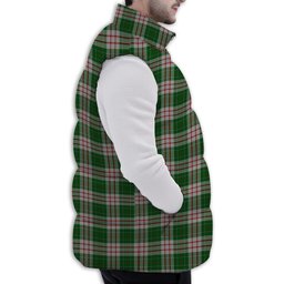 ScotsTee Shop Scottish MacDiarmid Dress Premium Tartan Puffer Vest Winter White Duck Down Vest Sleeveless