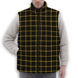 ScotsTee Shop Scottish Raeburn Premium Tartan Puffer Vest Winter White Duck Down Vest Sleeveless