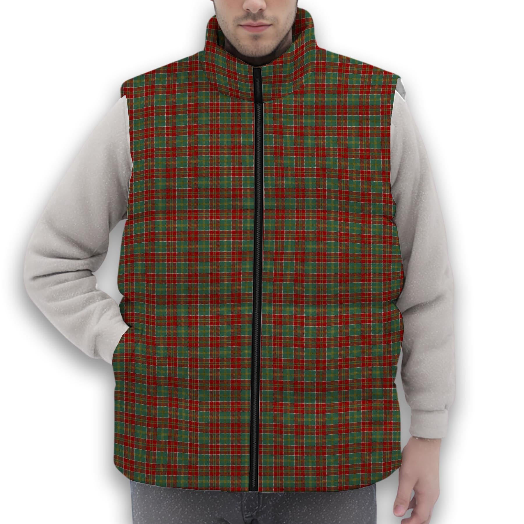 ScotsTee Shop Scottish McDonald of Kingsburgh Premium Tartan Puffer Vest Winter White Duck Down Vest Sleeveless