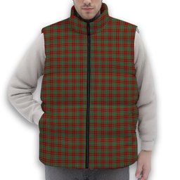 ScotsTee Shop Scottish McDonald of Kingsburgh Premium Tartan Puffer Vest Winter White Duck Down Vest Sleeveless